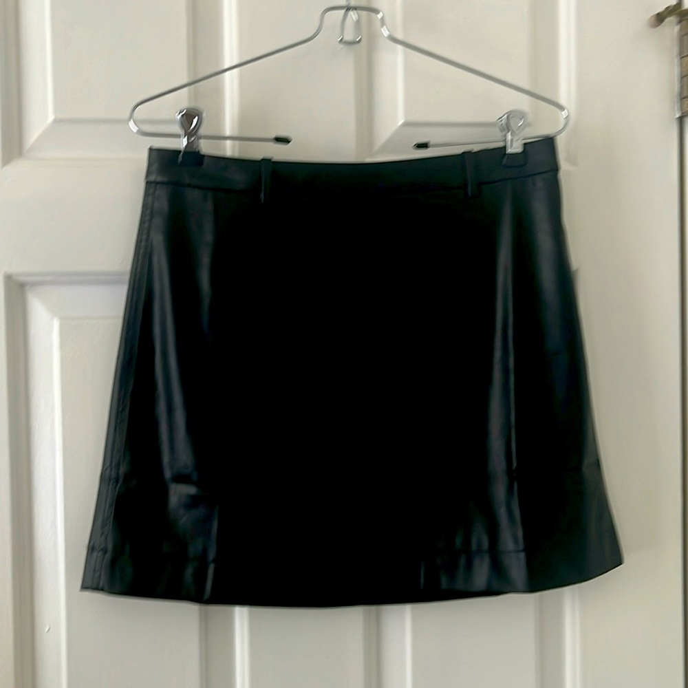 J.Crew Brand new with tag… Black Pleather Skirt— size 4